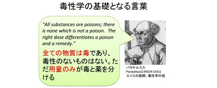 毒性がくの基礎の言葉